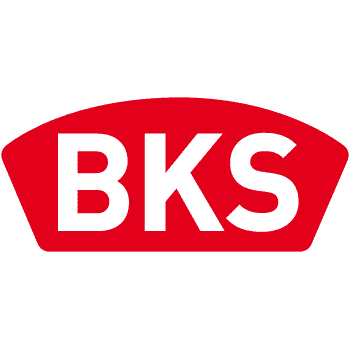 BKS Logo, rot und weiß